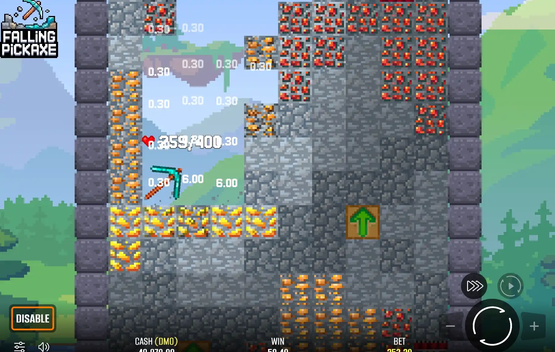 Ưu và nhược của nổ hũ Falling Pickaxe